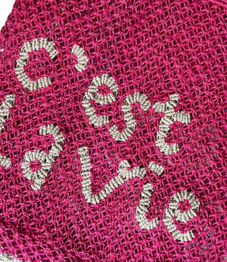 C'est La Vie - Hot Pink & Natural (Large)