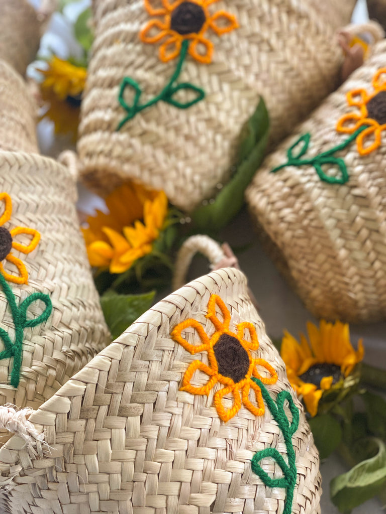 Sunflower Mini Basket - In stock