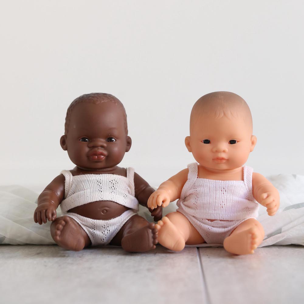 Miniland Baby Doll - African Boy 21cm - Pretty Snippets Kids Toys & Accessories