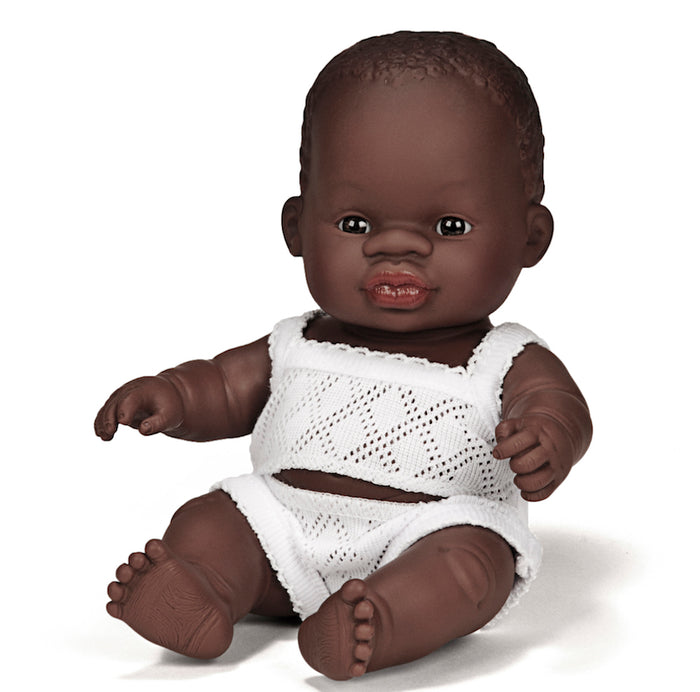 Miniland Baby Doll - African Boy 21cm - Pretty Snippets Kids Toys & Accessories