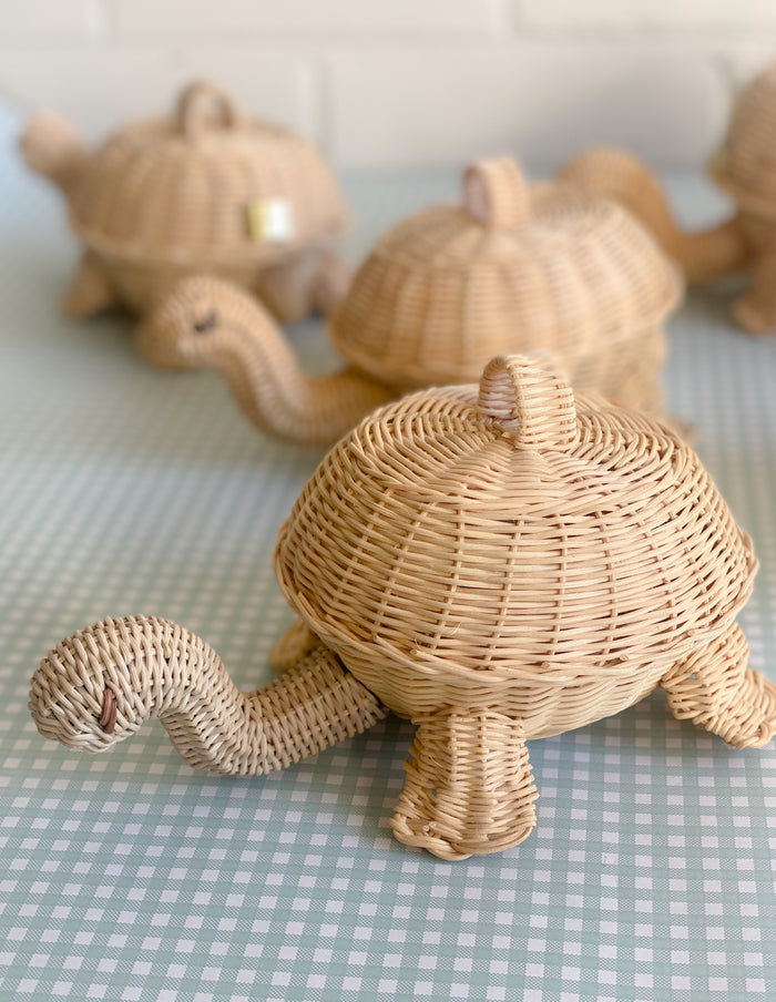 Turtle Basket - Rattan