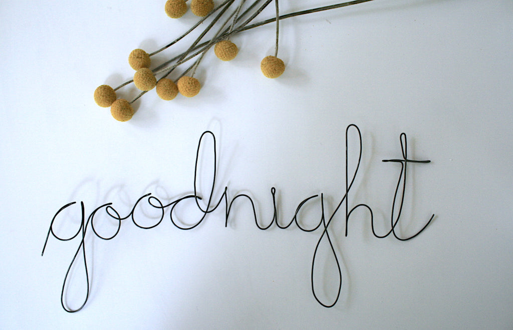 'Goodnight' Wire Word - Pretty Snippets Kids Toys & Accessories