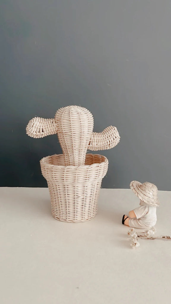 Cactus Basket - Rattan