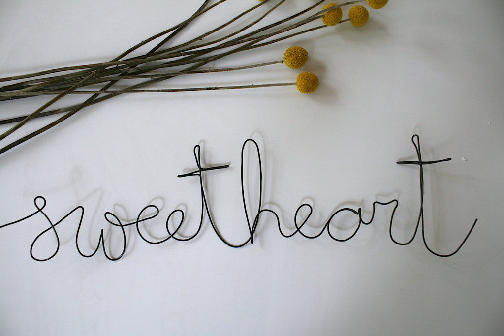 'Sweetheart' Wire Word - Pretty Snippets Kids Toys & Accessories
