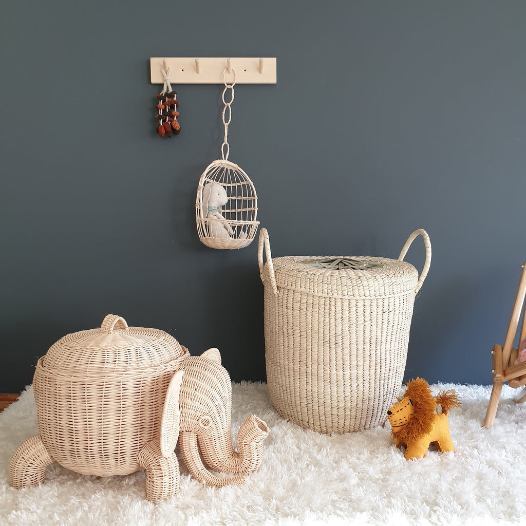 Hanging Doll's Chair (Small) - Rattan