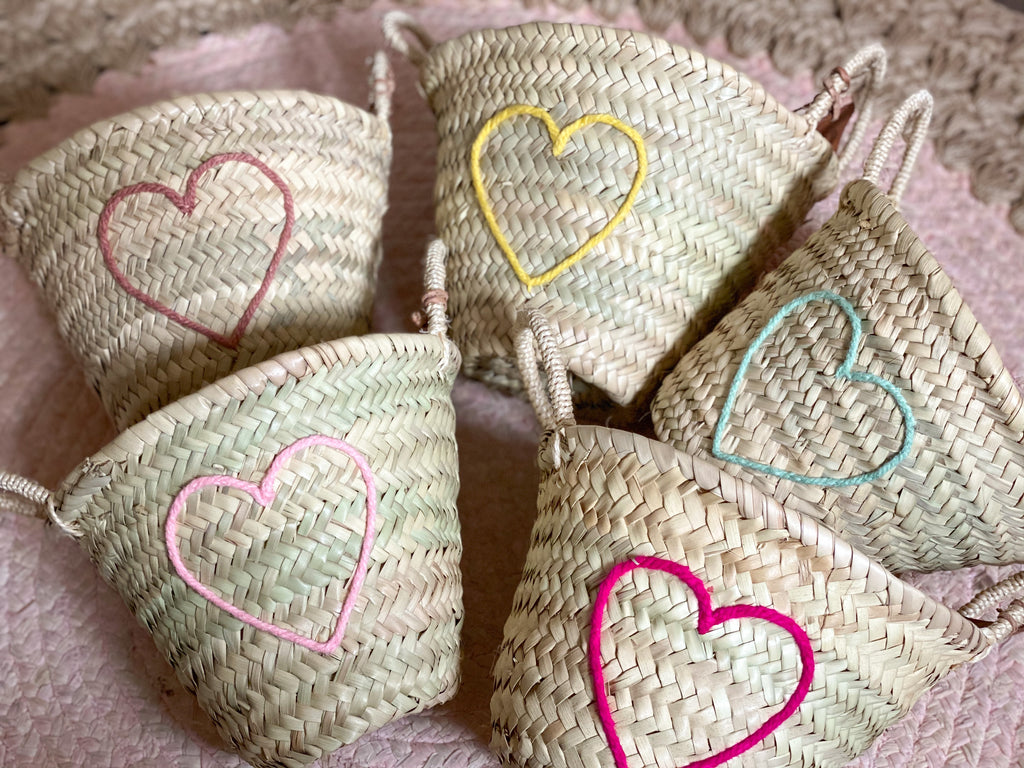 Heart Mini Basket - Various Colours