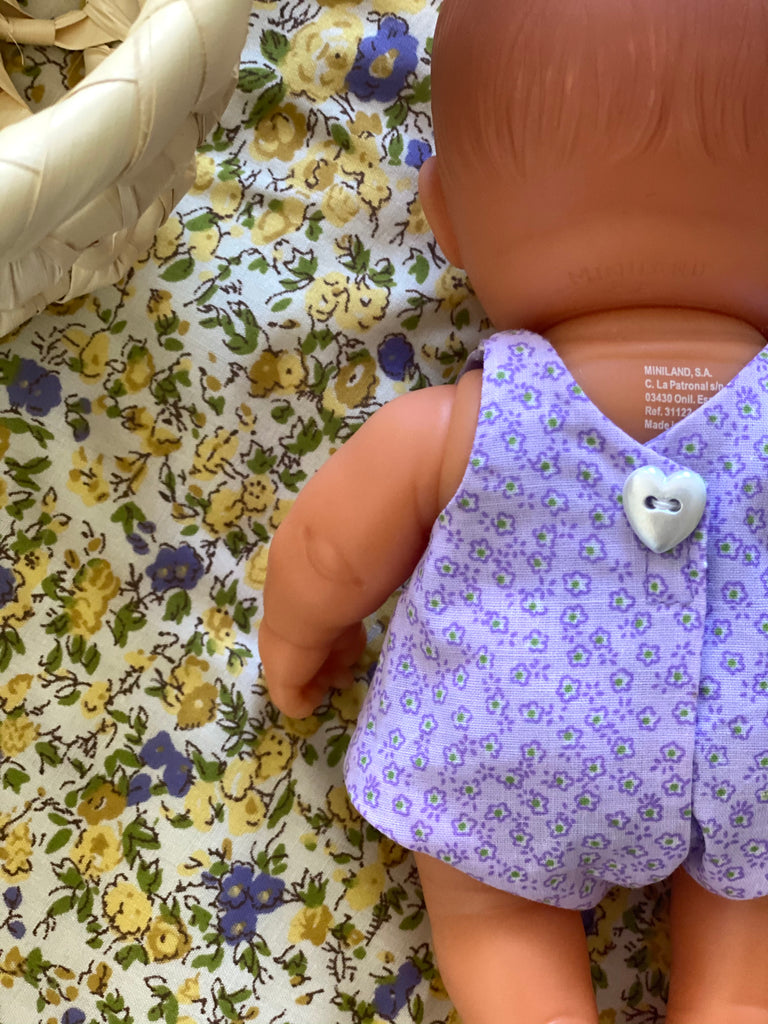 Lilac Floral Romper - (to fit 21cm)