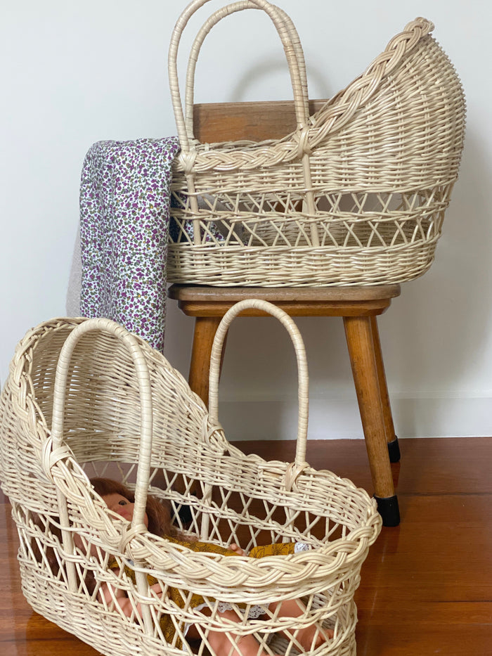 Clementine Dolls Moses Basket - Natural