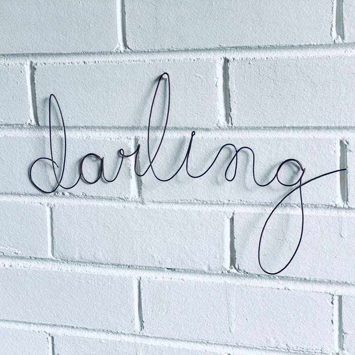 'Darling' Wire Word