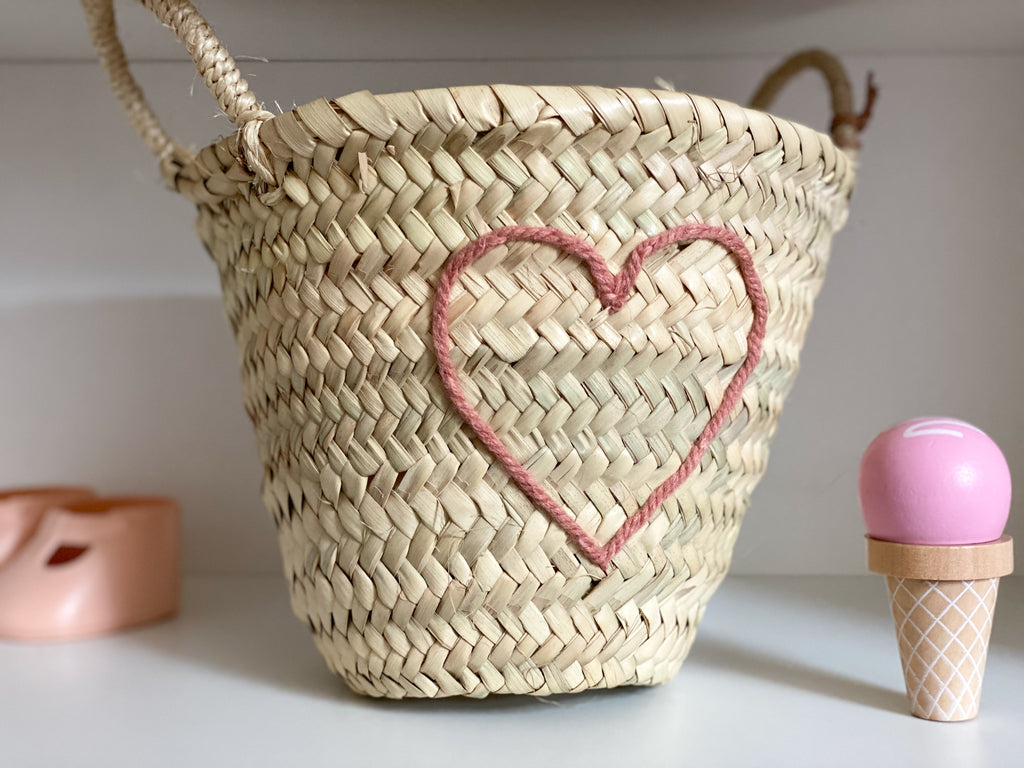 Heart Mini Basket - Various Colours - In stock