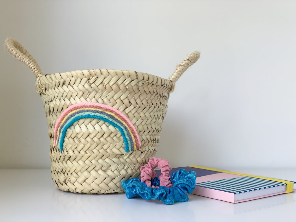 Rainbow (Pastel) Mini Basket - Pretty Snippets Kids Toys & Accessories