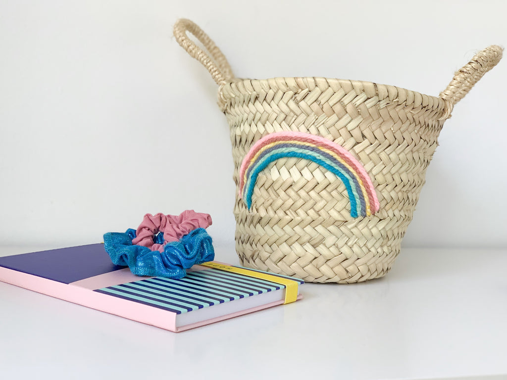 Rainbow (Pastel) Mini Basket - Pretty Snippets Kids Toys & Accessories
